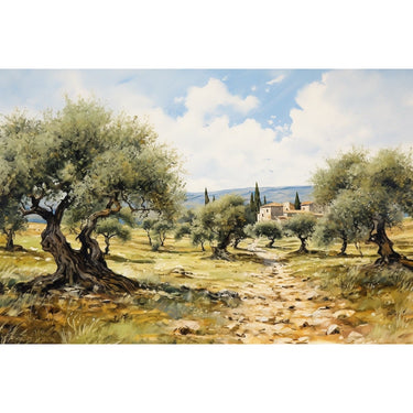 olive tree provence oil canvass